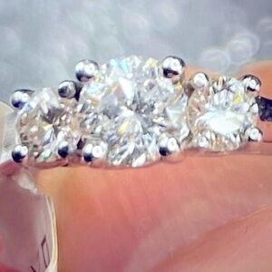 Genuine Diamond Ring . 546